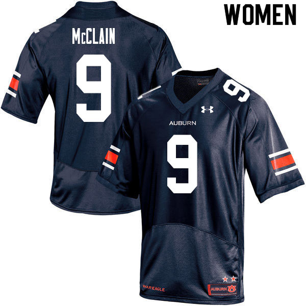 Auburn Tigers Women's Zakoby McClain #9 Navy Under Armour Stitched College 2020 NCAA Authentic Football Jersey NKK5674LV